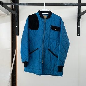 Thrifted Quilted Windbreaker. Gun Club Sportswear.